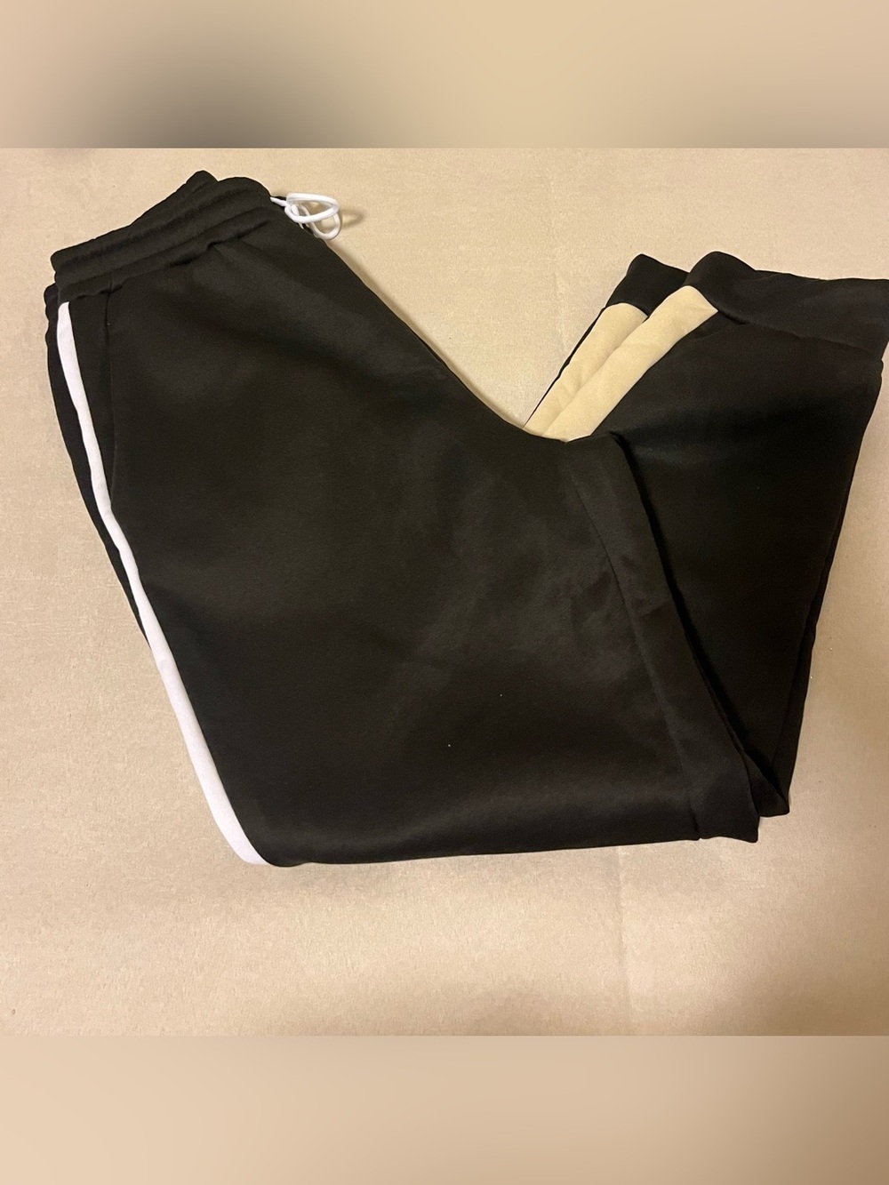 NASA Black Joggers with White & Tan Side Panels Size 2X NWOT - Picture 6 of 7